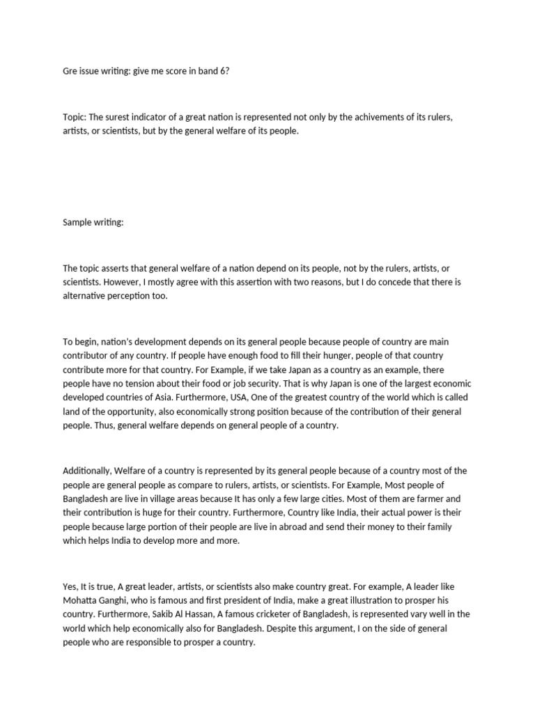GRE Issue Writing 2 | PDF