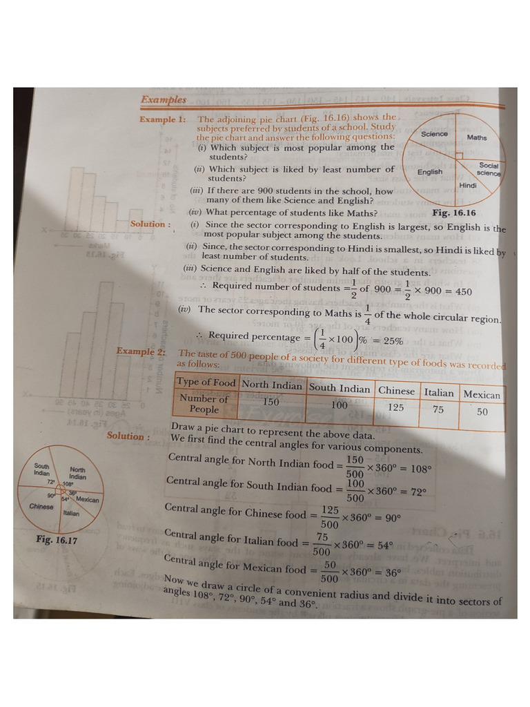 Pie Chart Class 8th | PDF
