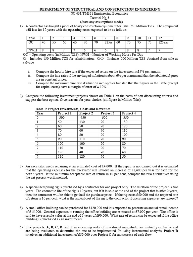 SC431 Tutorial No. 3 | PDF | Road Surface | Concrete