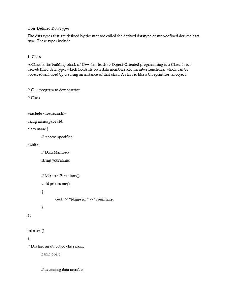 Datatypes and Operators Inc | PDF | Pointer (Computer Programming ...