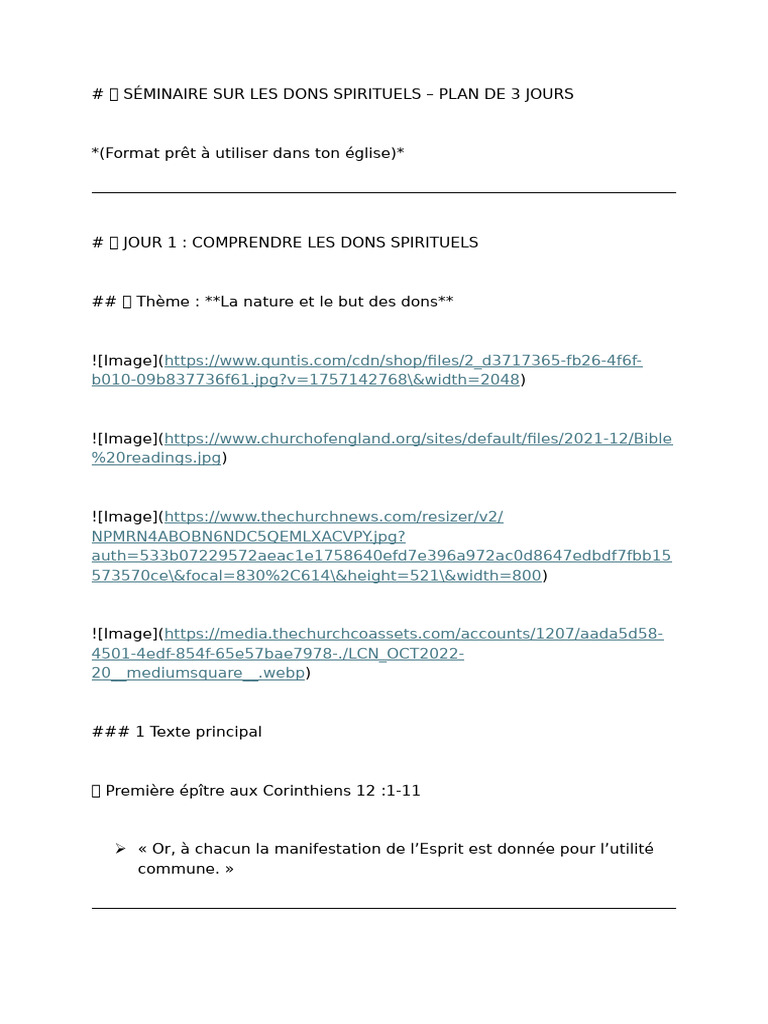 Les Dons | PDF | Don spirituel | Théologie