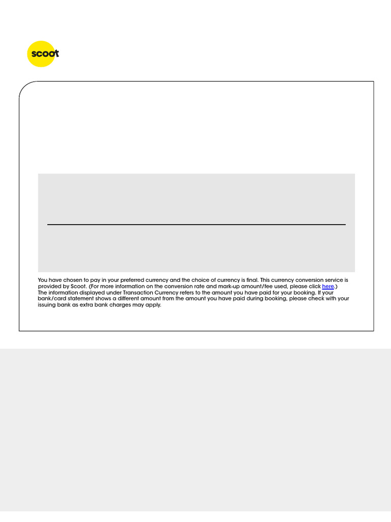2024 01 31 Singapore Flight Scoot Shell Receipt Invoice | PDF