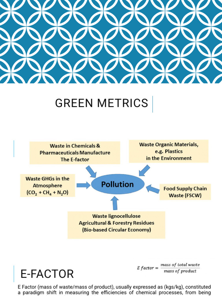Green Metrics Values | PDF | Chemical Synthesis | Chemical Reactions