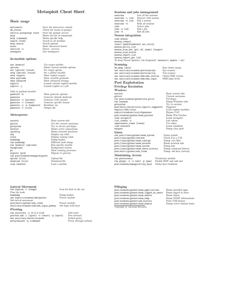 Met As Ploit | PDF | Operating System Families | Computing Platforms