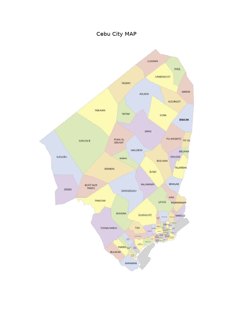 Cebu City MAP | PDF