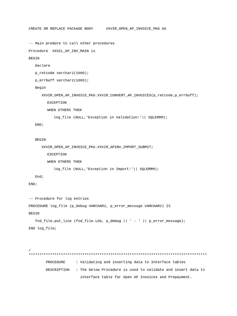Package For Open AP Invoice and Payments | PDF | Accounts Payable ...