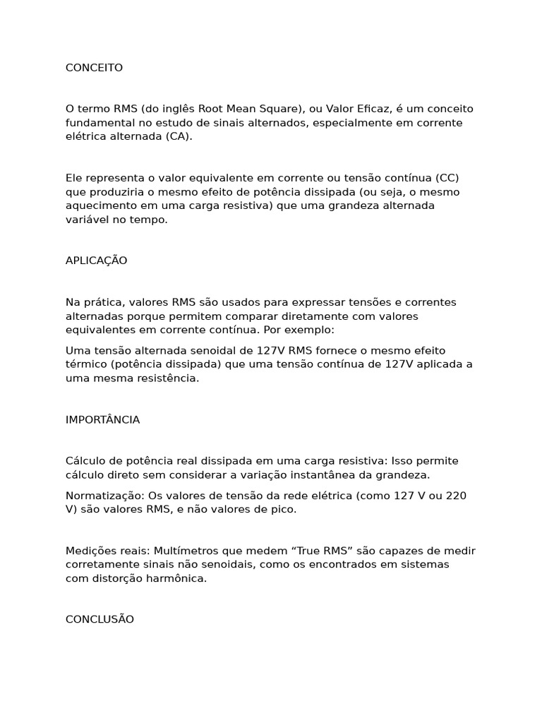 Valor RMS | PDF