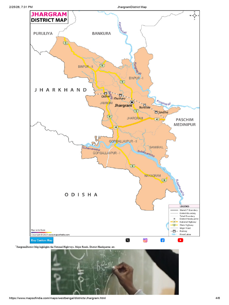JhargramDistrict Map | PDF