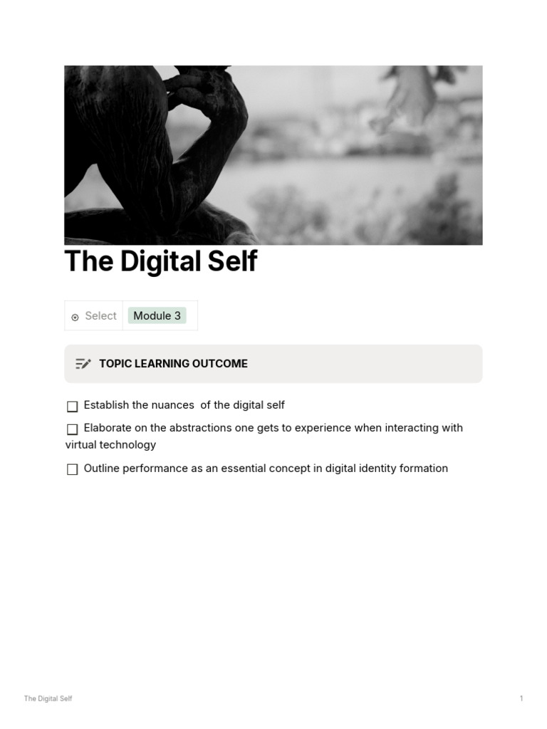 Understandig The Self Module 3 Compilation | PDF | Soul | Identity ...
