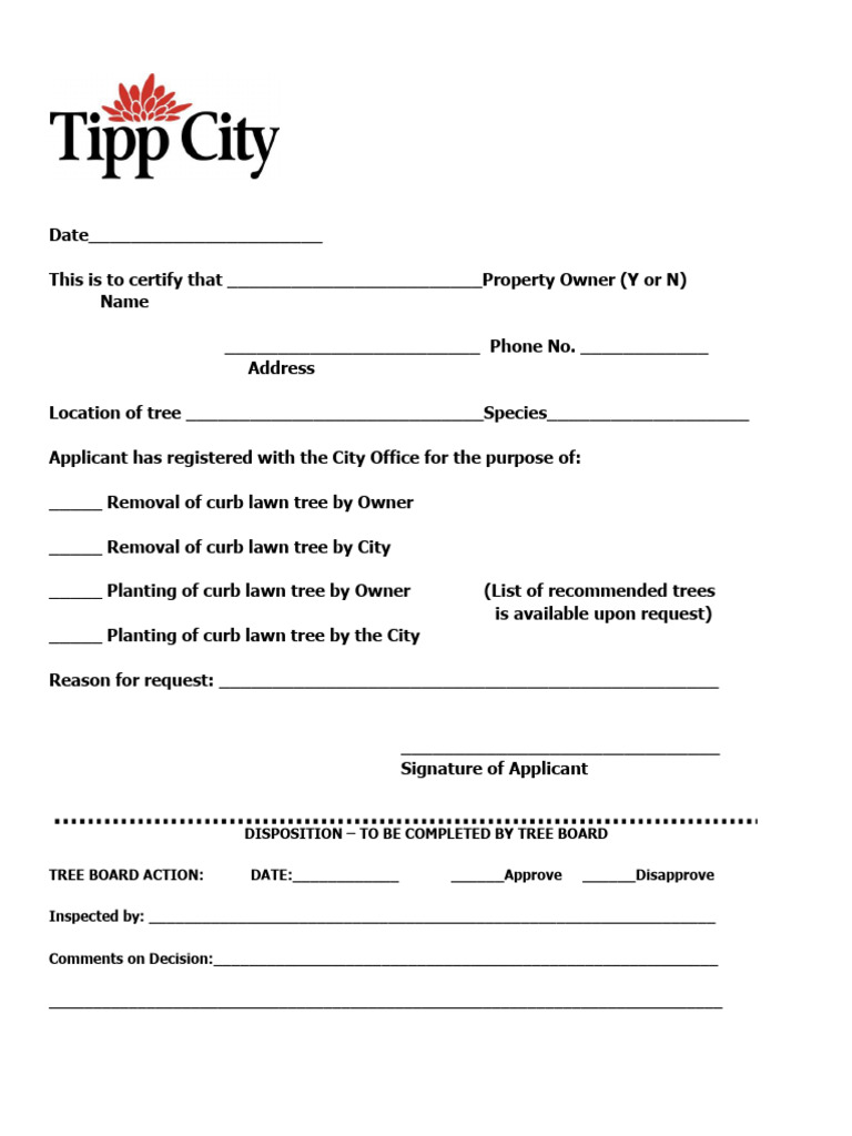 Tree Board Application PDF | PDF