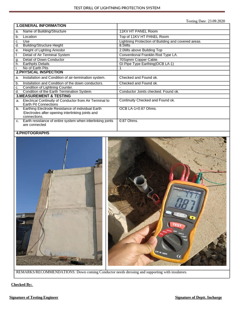 La Testing HT Panel Room | PDF
