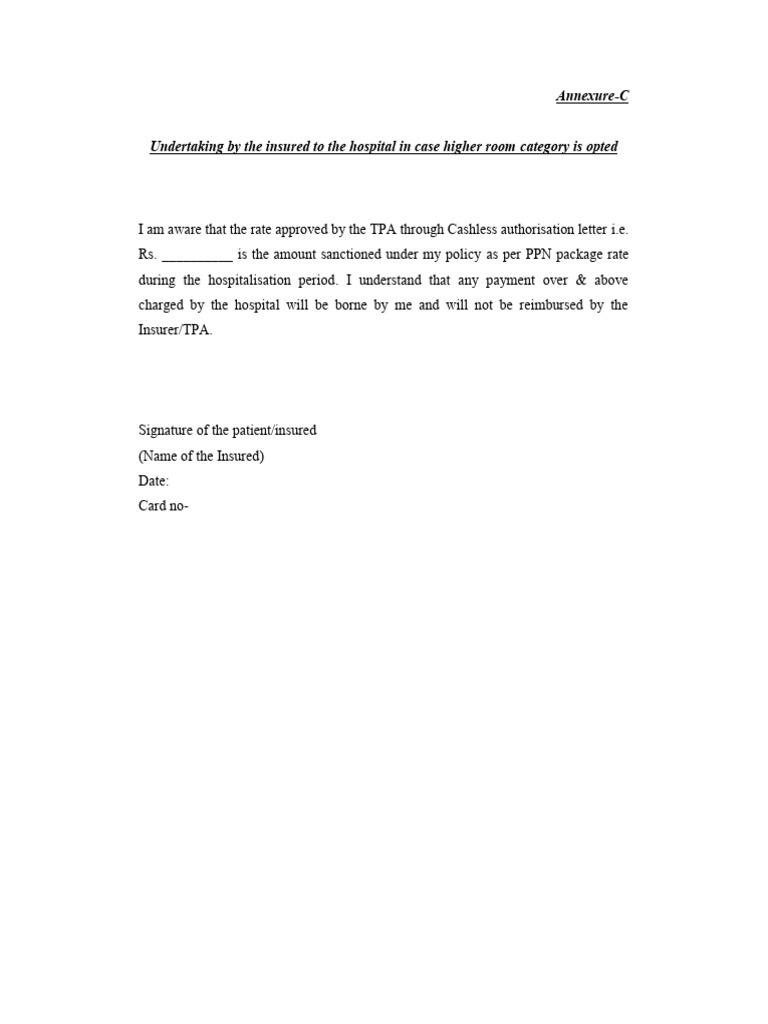 Annexure C Form | PDF