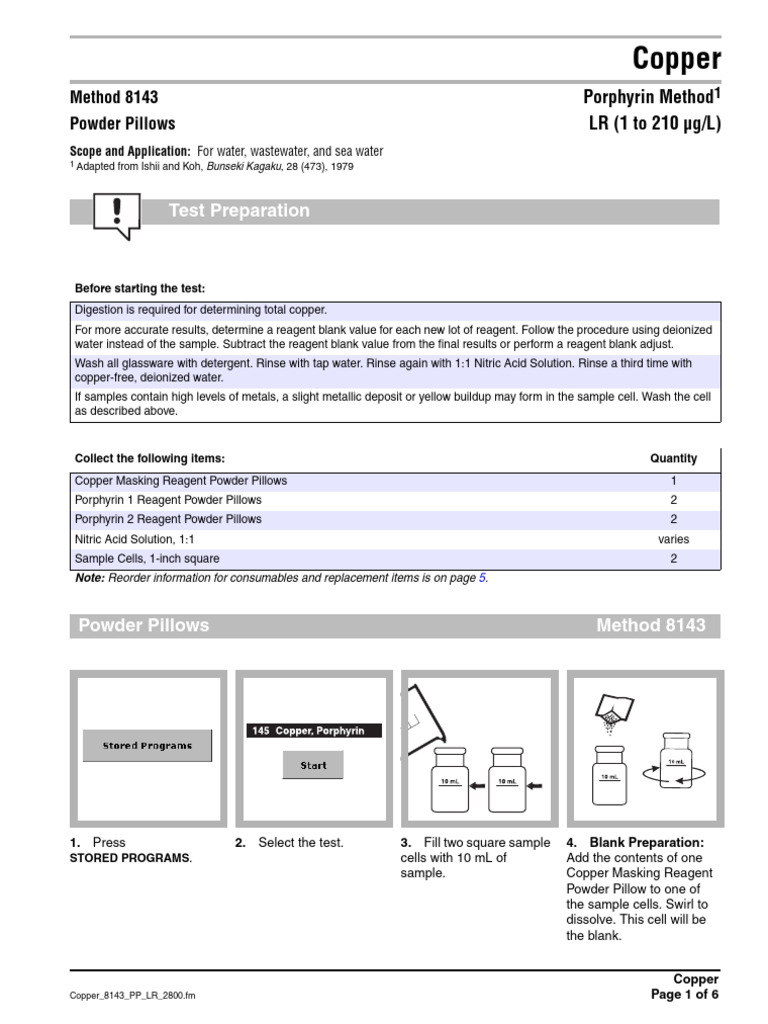Copper 8143 PP LR 2800 | PDF | Magnesium | Chemical Substances