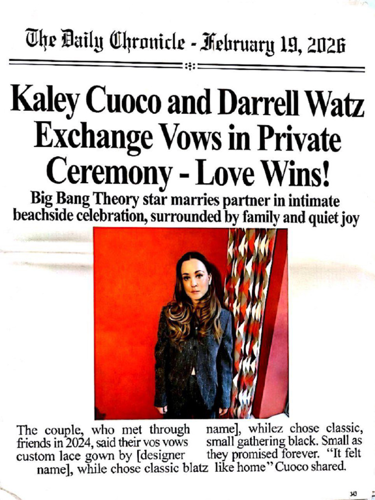 Kaley Cuoco and Darrell Watz Exchange Vows2026!02!20 180453.087 | PDF
