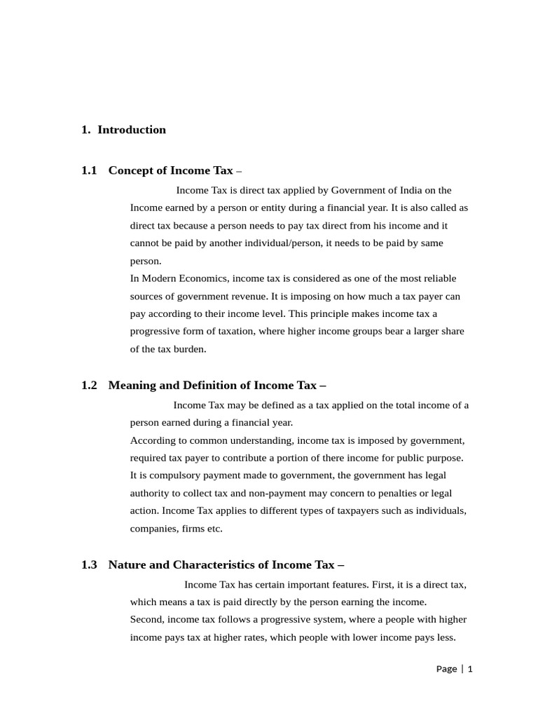 Project Work 2 | PDF | Taxes | Income Tax