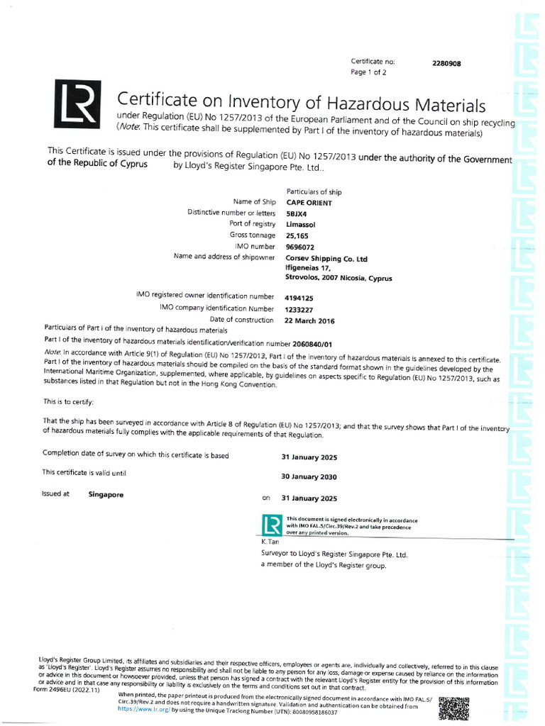 Certificate On Ihm | PDF