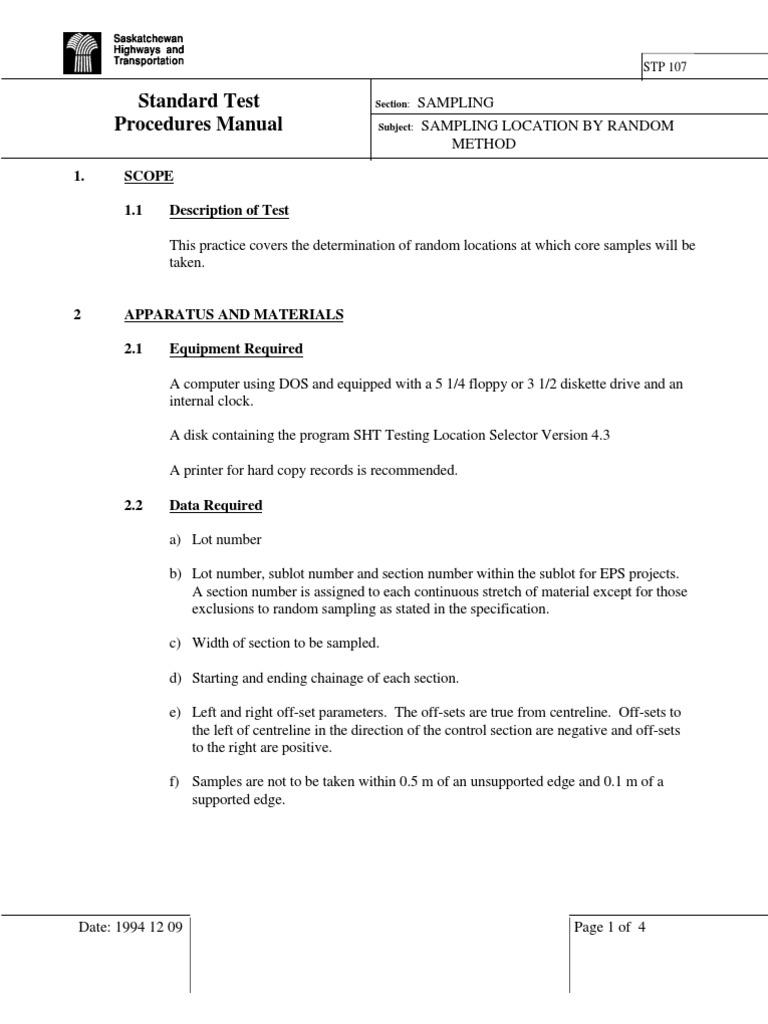 STP 107 PDF Specification (Technical Standard) Floppy Disk