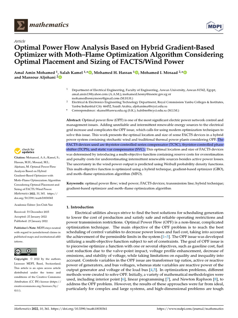 FACT Devices - Paper | PDF | Mathematical Optimization | Wind Power