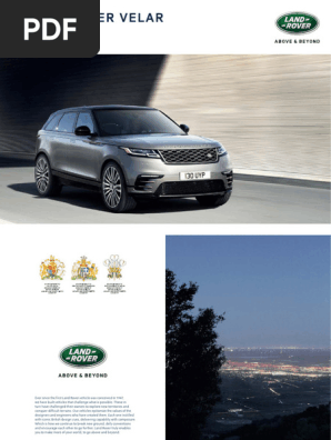 2020 Range Rover Velar Owners Manual | PDF | Four Wheel Drive