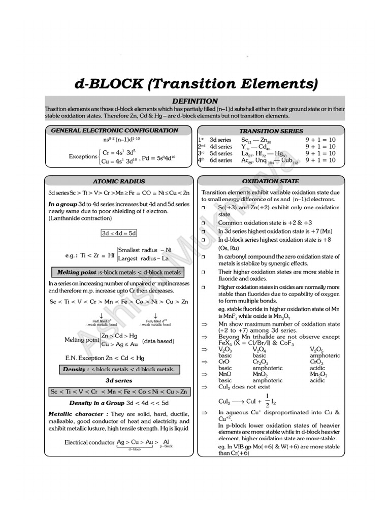 D & F Block | PDF