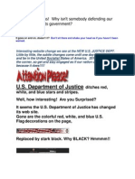 U.S. Department of Justice: This Is Outrageous! Why Isn't Somebody Defending Our Country Against Its Government?