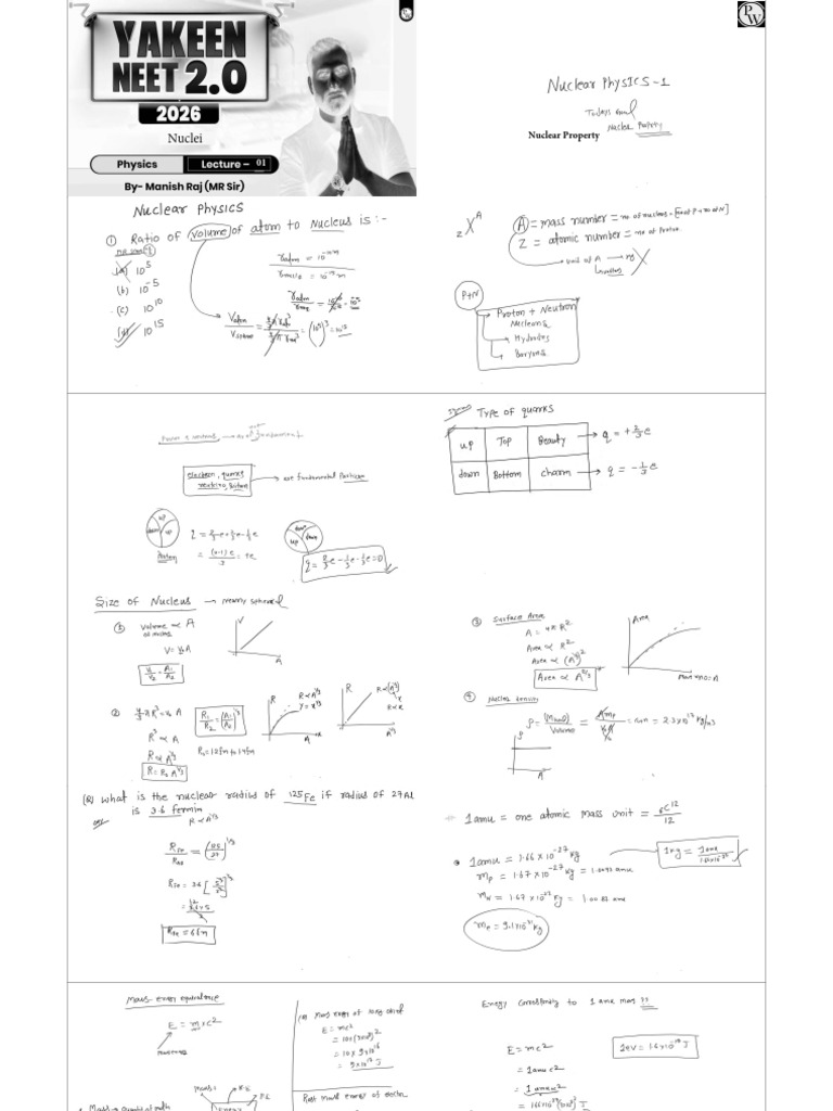 Nuclei 01 Class Notes Physics by Manish Raj Sir-Merge-Invert (1) (N-Up ...