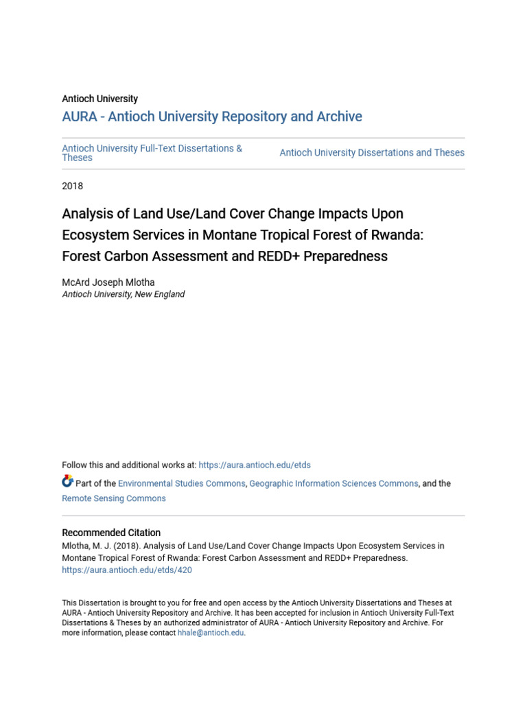 Viewcontent Cgi | PDF | Land Use | Deforestation