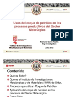 KIAMARIS coque de petróleo en procesos productivos del Sector  Siderúrgico