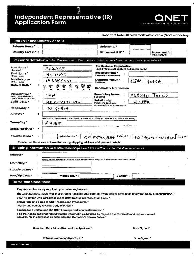 IR Blank Black Printable | PDF