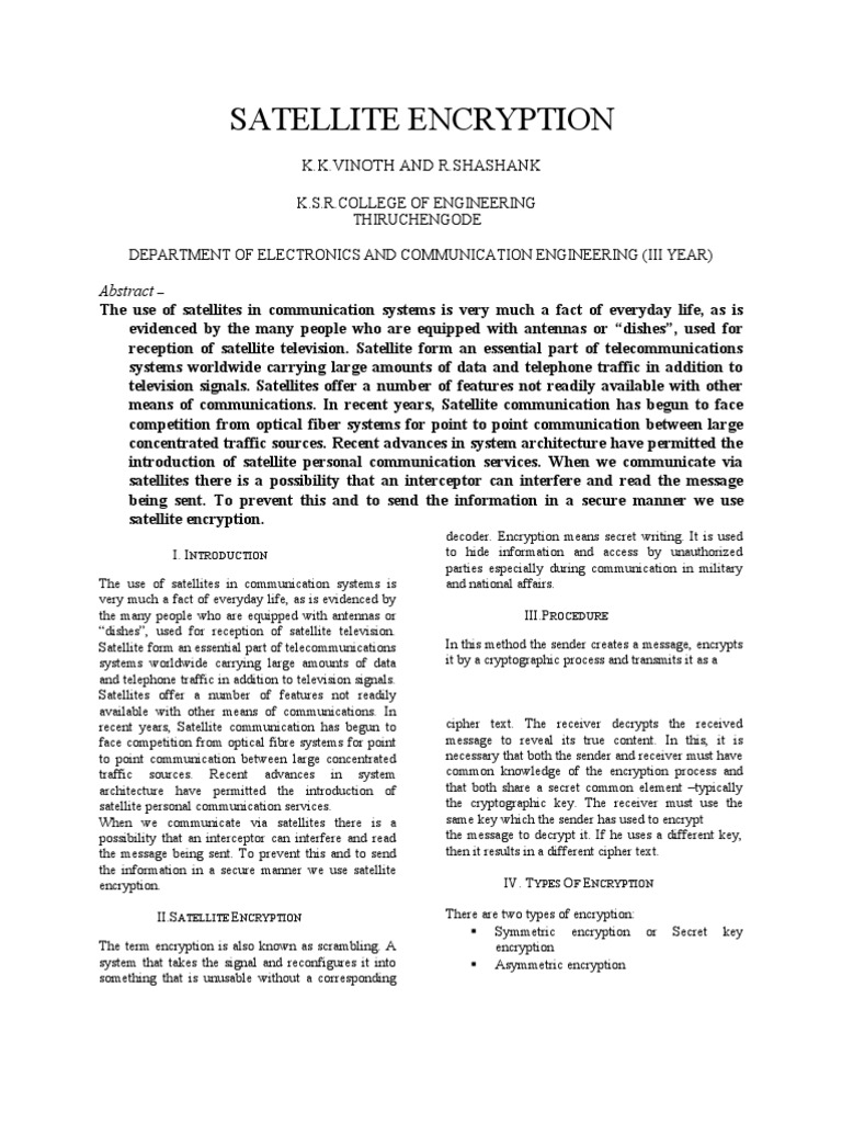g10 Satellite Encryption Public Key Cryptography Cryptography