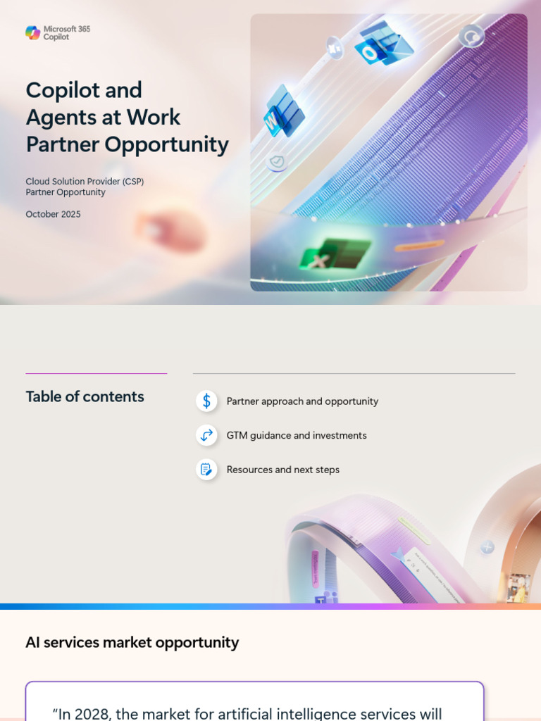 Partner Opportunity Deck - Microsoft 365 Copilot SMB | PDF | Artificial ...