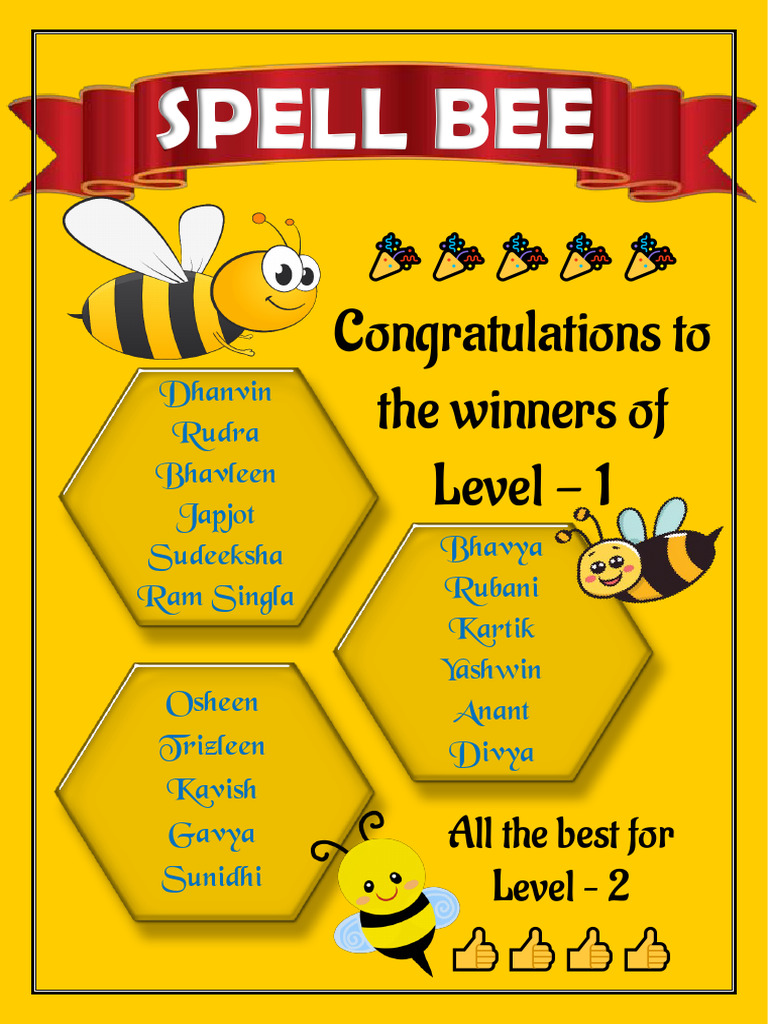 Spell Bee Poster | PDF