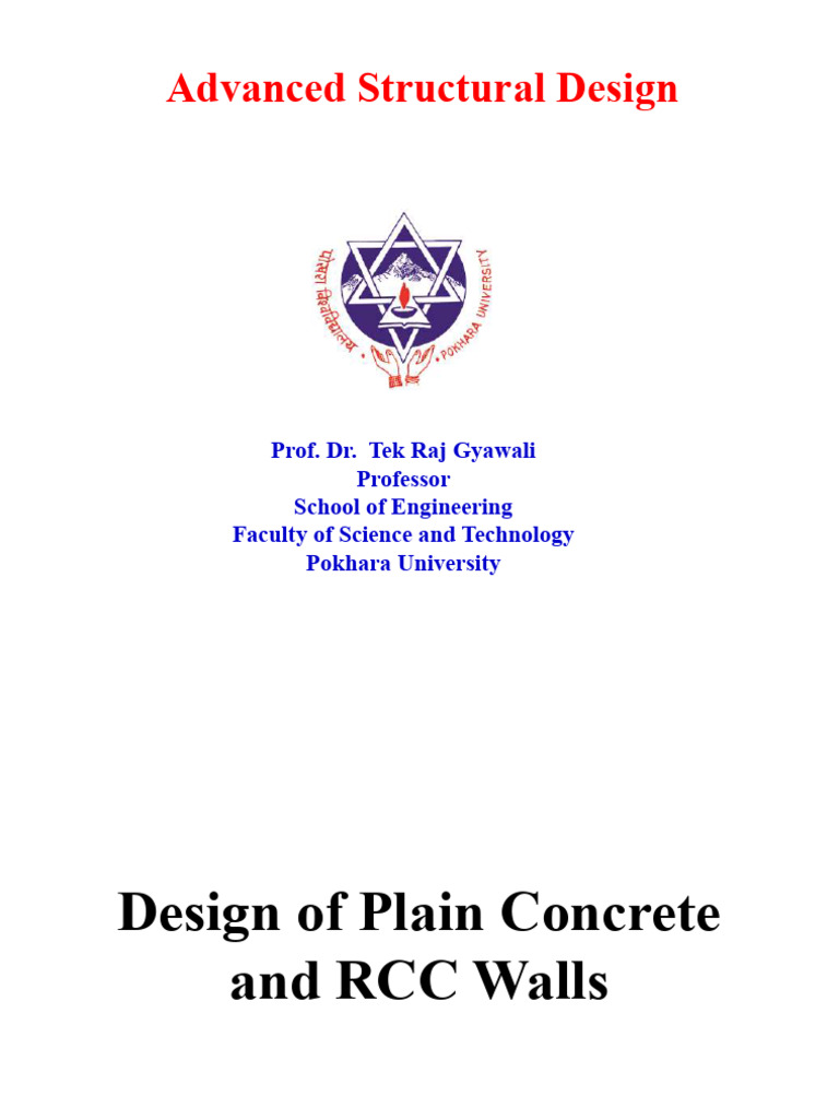 Design of Plain Concrete and RCC Walls | PDF | Strength Of Materials ...