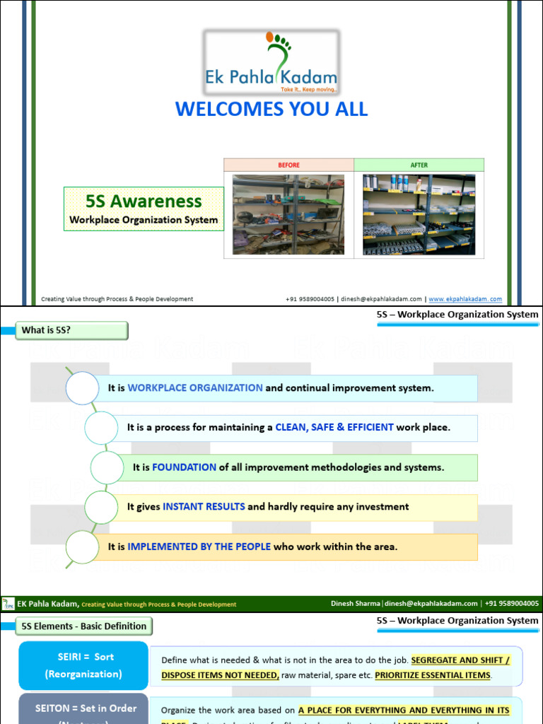 5S Basics | PDF | Safety