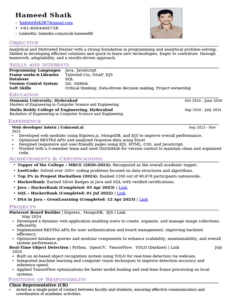 Deloitte Resume Template | PDF | Software Engineering | Information ...