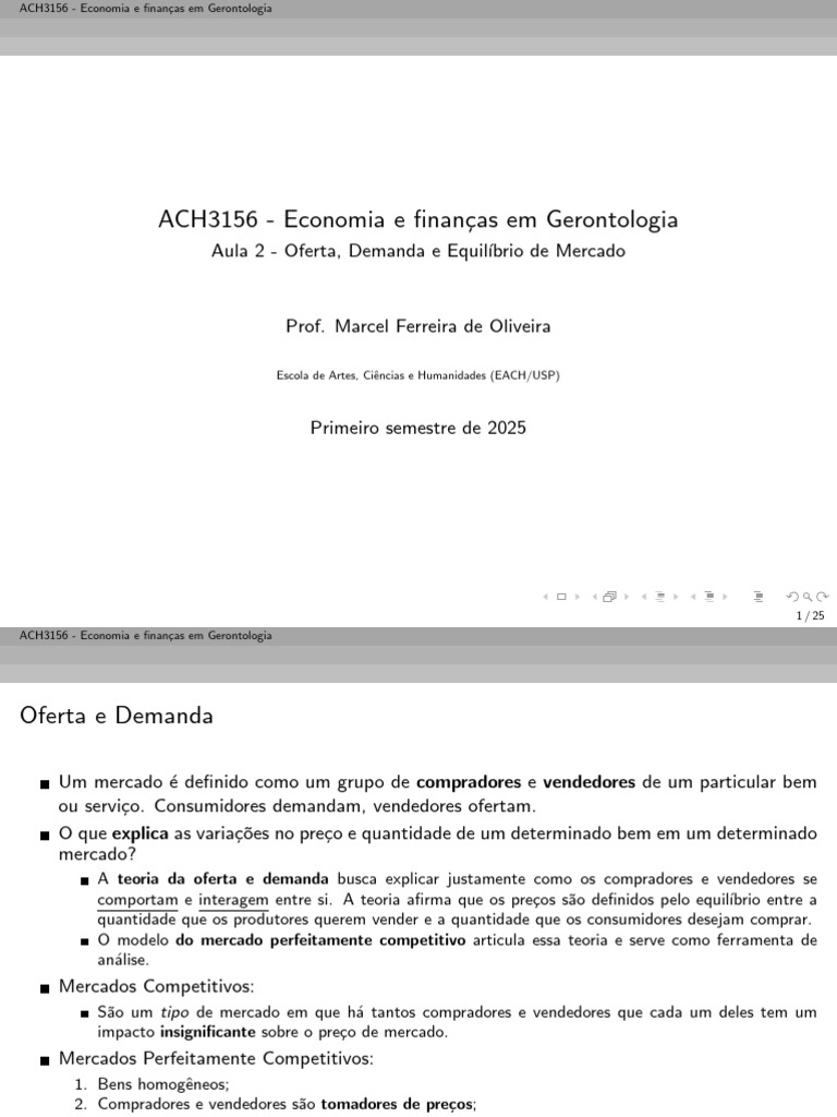 Aula 2 - Oferta e Demanda | PDF | Demanda | Oferta e procura