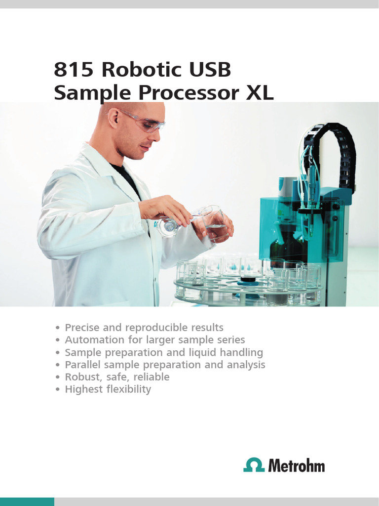815 Robotic USB Sample Processor XL | PDF | Automation