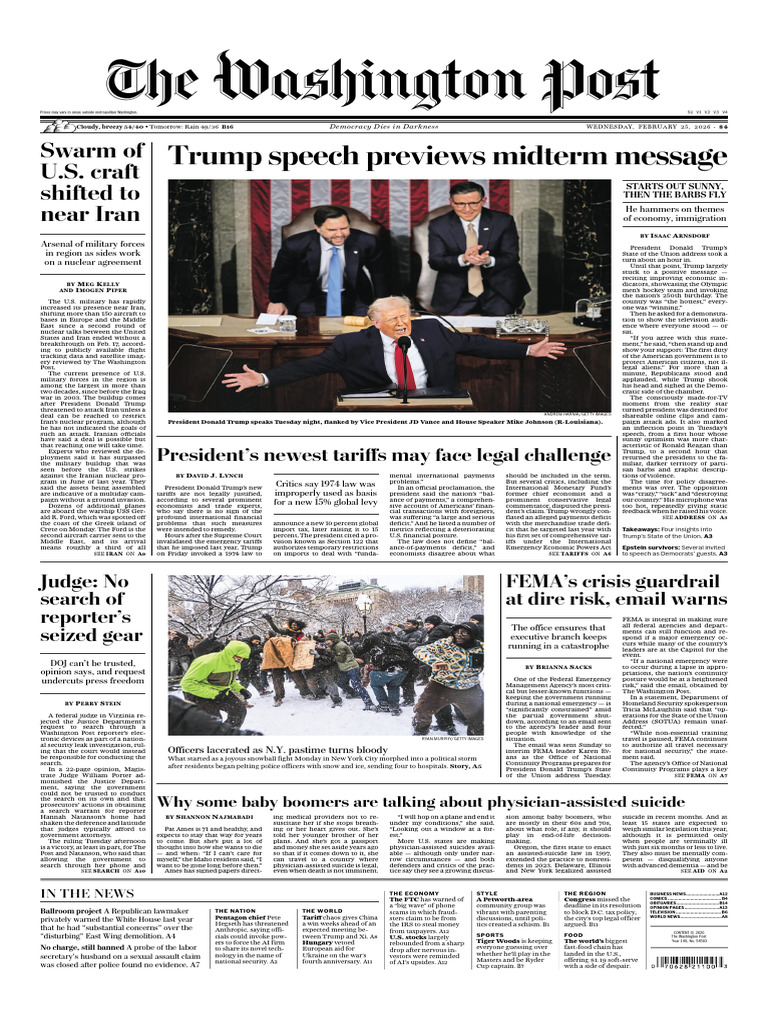 The Washington Post - February 25, 2026 | PDF