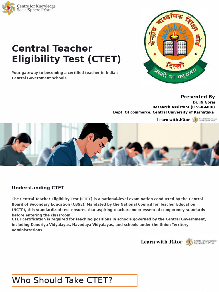Central Teacher Eligibility Test CTET Information | PDF | Teachers ...