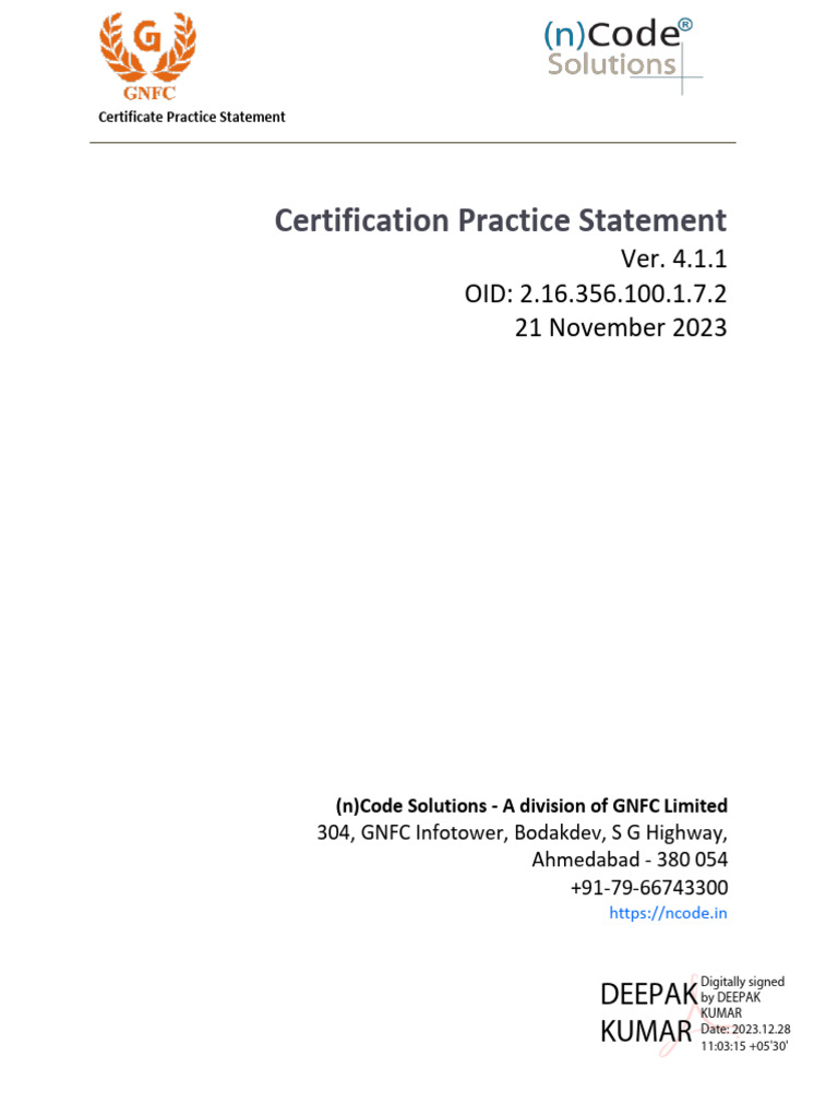 Ncode - 4.1.1 - Signed | PDF | Public Key Certificate | Computing