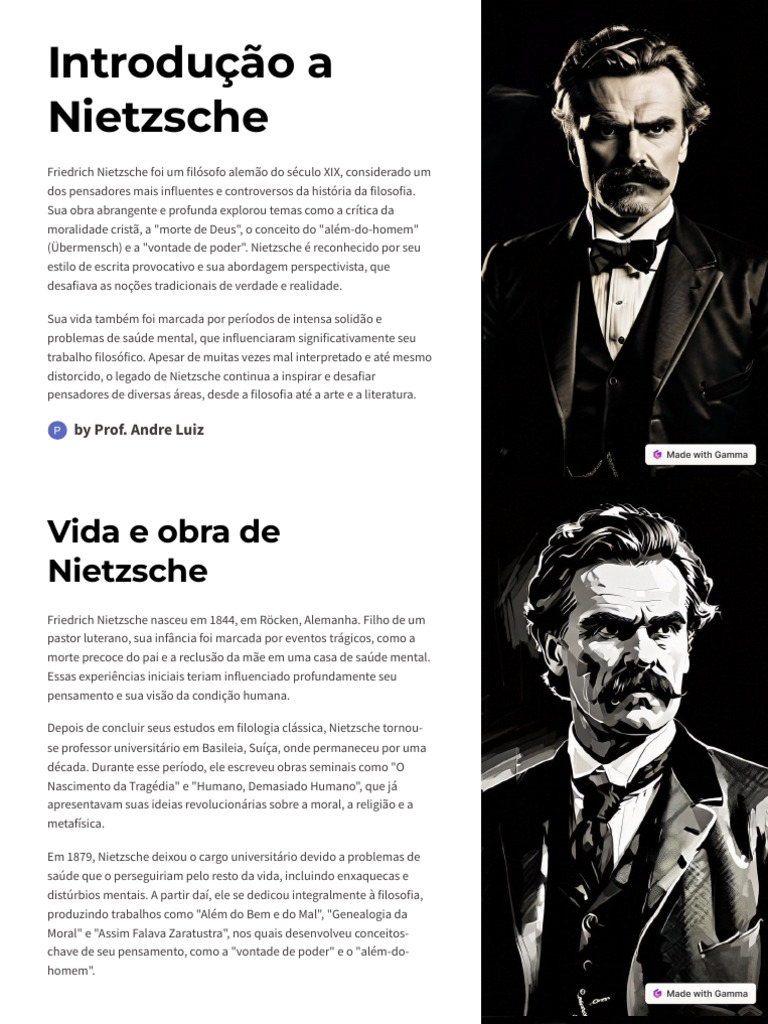 Introducao A Nietzsche | PDF | Friedrich Nietzsche | Niilismo