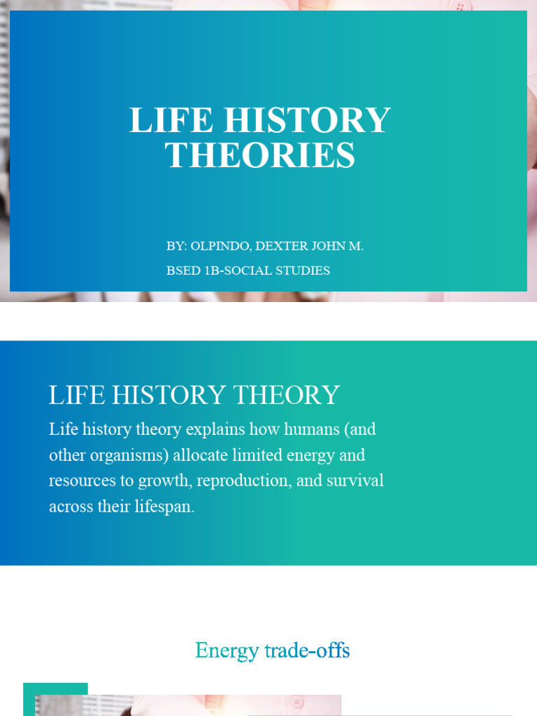 Life History Theory 1 | PDF