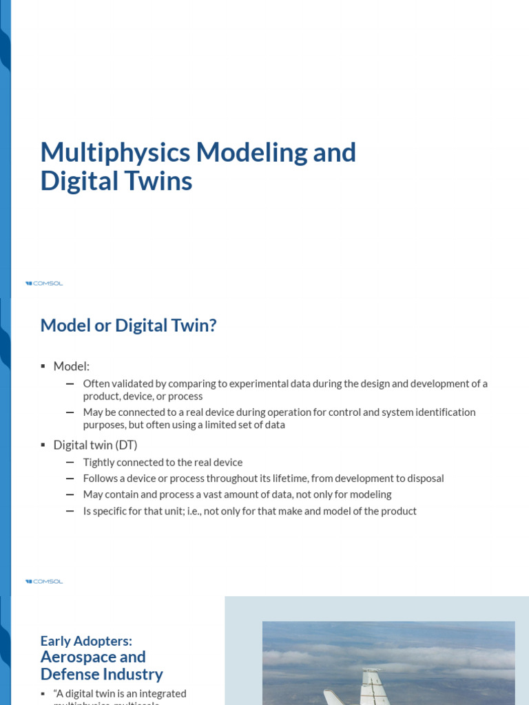 Multiphysics Modeling and Digital Twins | PDF | Internet Of Things ...