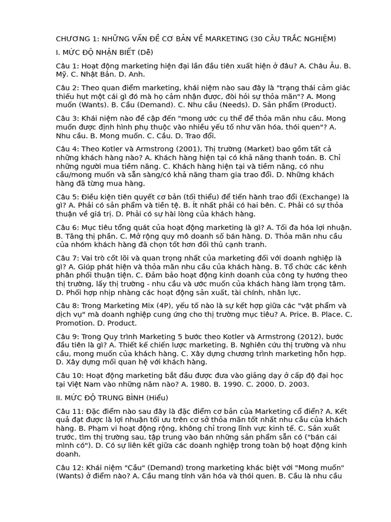 CHƯƠNG 1 T NG Quan Mar | PDF