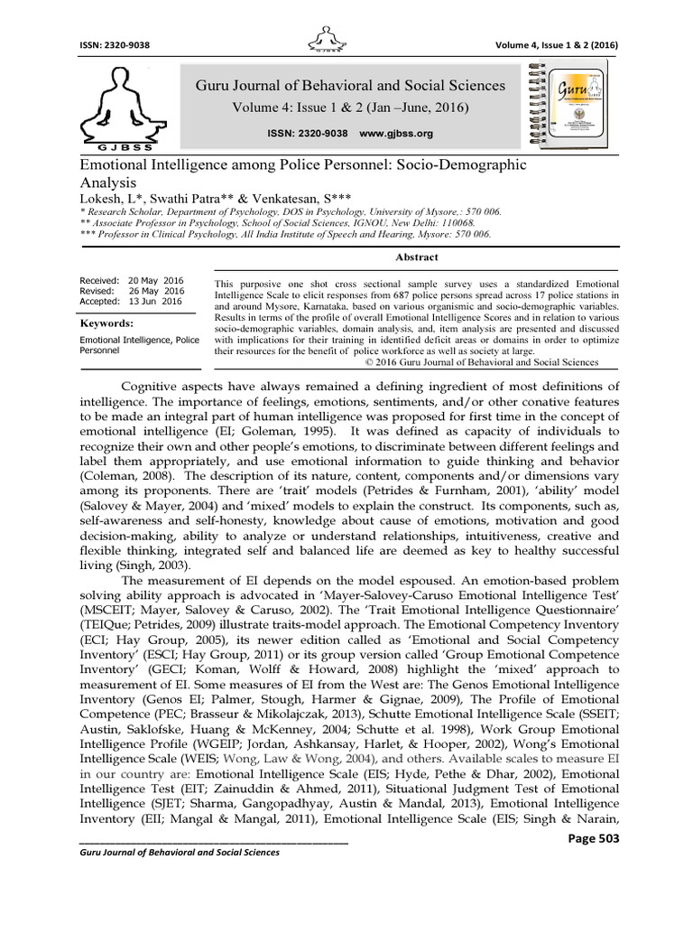 Guru Journal of Behavioral and Social Sciences: Volume 4: Issue 1 & 2 ...