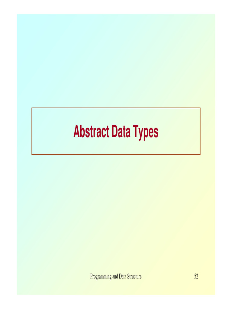 Lecture 6 Abstract Data Types | PDF | Queue (Abstract Data Type ...