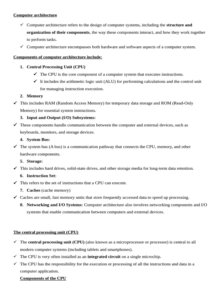 0478 Chapter 4 HARDWARE | PDF | Central Processing Unit | Computer Data ...