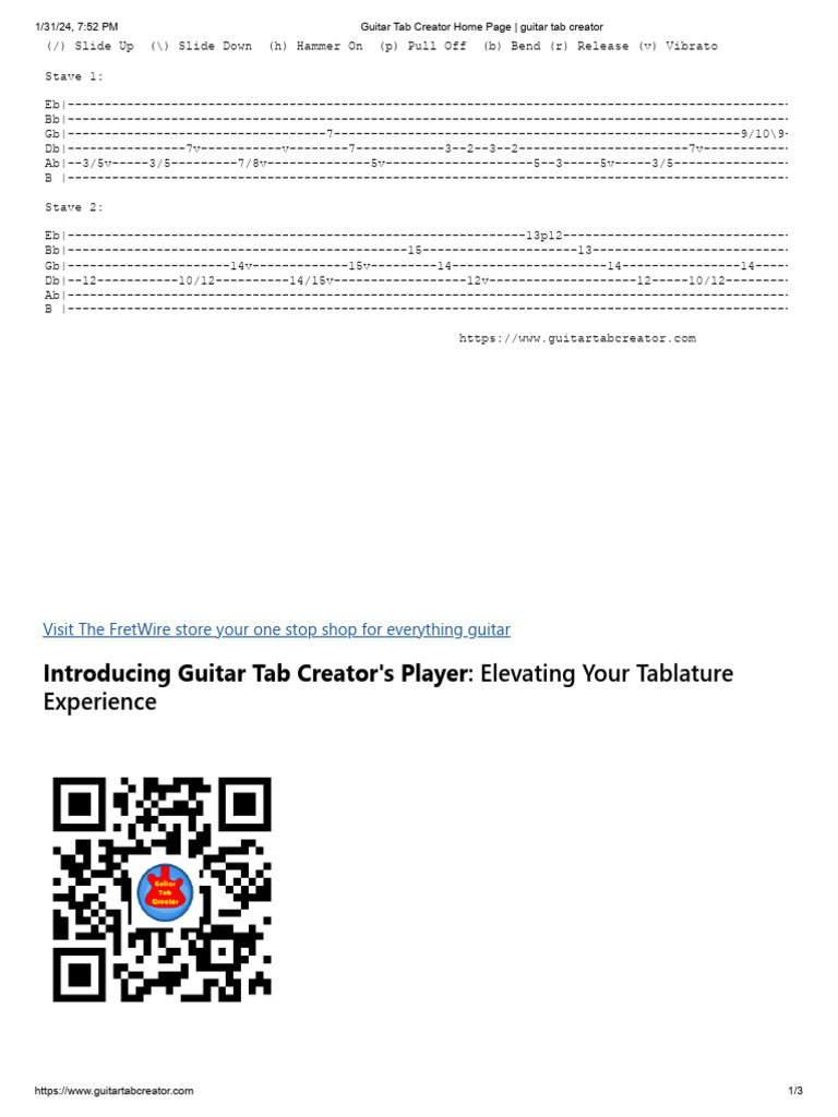 Melody Tab | PDF | Guitars | Musical Instruments