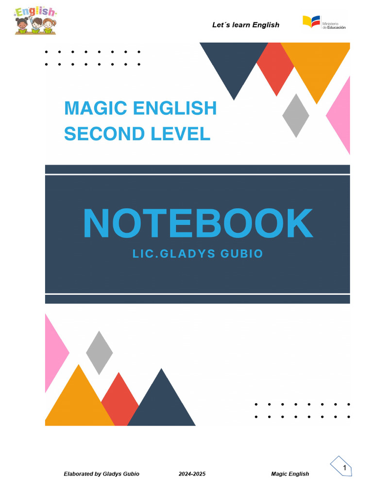 English Notebook 2nd Level GG | PDF | Linguistics | Languages