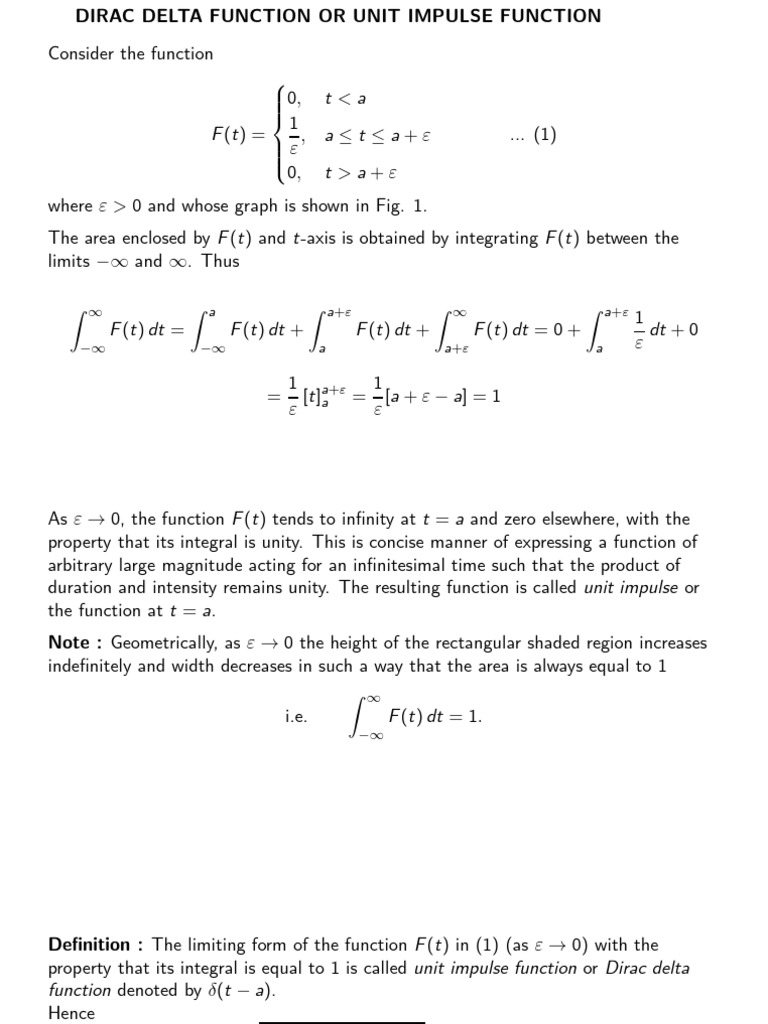 Impulse | PDF | Function (Mathematics) | Mathematical Objects